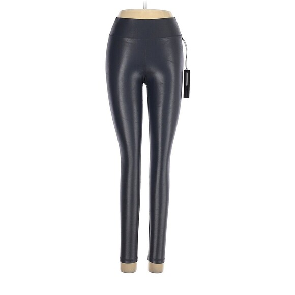 Carbon38 Pants - CARBON38 Silver Regular Rise Full-length Leggings in Takara Shine - S